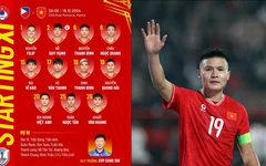 Đội hình xuất phát Việt Nam vs Philippines: Quang Hải đá chính, Tiến Linh dự bị