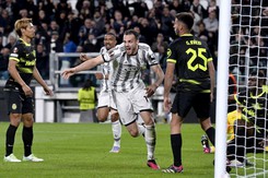 Tận dụng sai lầm, Juventus thắng nhọc Sporting ở lượt đi tứ kết Europa League