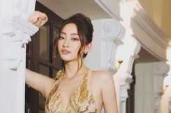 Lương Thùy Linh chuộng kiểu váy cực tôn dáng này