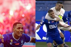 Ronaldo nhận thẻ vàng vô duyên vì hành động xấu xí, bị che mờ bởi cú đúp của cựu sao MU