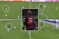 Ngỡ ngàng với pha đi bóng chân không bén đất của sao Milan, hủy diệt hàng thủ Napoli