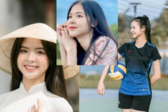 Hotgirl bóng chuyền xứ Nghệ thi Miss World Việt Nam đã đẹp thuần khiết, lại còn đá bóng hay