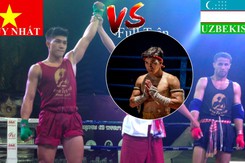 Nguyễn Trần Duy Nhất ra đòn như trời giáng khiến đối thủ Uzbekistan bỏ cuộc, giúp Việt Nam giành huy chương vàng