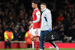 Trụ cột chấn thương nghiêm trọng, Arsenal lo sốt vó trước thềm đại chiến với Man City