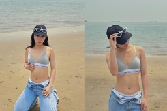 Đội trưởng U20 nữ Việt Nam khoe đường cong nóng bỏng với bộ ảnh nội y hở táo bạo