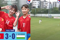 Đàn em Thanh Nhã thắng Uzbekistan bằng một loạt siêu phẩm không tưởng, giúp Việt Nam tiến bước ở giải châu Á