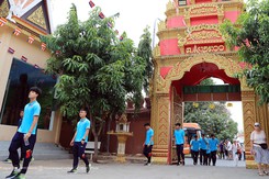 U22 Việt Nam đi chùa cầu may, tập kín trước trận ra quân gặp U22 Lào