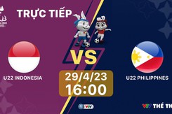Lịch thi đấu bóng đá hôm nay 29/4: U22 Indonesia vs U22 Philippines