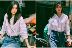 Nhan sắc Hoa hậu Tiểu Vy trong bộ ảnh vintage thập niên 90