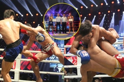 Nguyễn Trần Duy Nhất không dùng hết sức mà vẫn thắng, khiến võ sĩ Thái Lan ‘ngã chổng vó’, văng khỏi võ đài ở chính môn Muay Thái