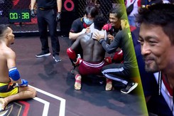 Được Johnny Trí Nguyễn chỉ dẫn, Quang Lộc hạ võ sĩ châu Phi bằng tuyệt kỹ và để lại hình ảnh cực đẹp khiến CĐV ca ngợi