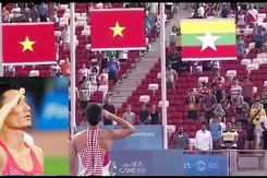 Video VĐV Việt Nam đang thi đấu đứng lại chào cờ khi quốc ca vang lên được đăng lại và gây bão mạng
