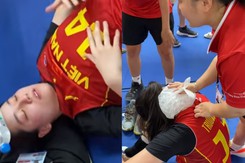 Sốc nhiệt khi thắng Thái Lan ngoạn mục, tuyển Việt Nam chống nóng bằng bìa các tông khiến CĐV xót xa
