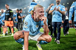 Đoạt Vua phá lưới và vô địch Champions League, Haaland vẫn gây thất vọng