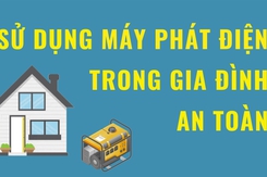Sử dụng máy phát điện trong gia đình an toàn