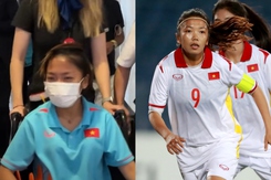 Xót xa cảnh Huỳnh Như ngồi xe lăn sau khi chấn thương, CĐV Việt Nam lo sốt vó khi World Cup tới gần