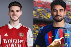 Tin chuyển nhượng 22/6: Arsenal chốt tiếp Rice sau Havertz, Gundogan gia nhập Barca