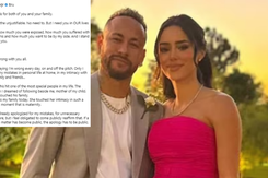 Neymar công khai xin lỗi bạn gái vì… ngoại tình, tin tình yêu sẽ hàn gắn tất cả