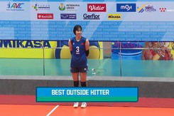 Đội trưởng Thanh Thúy tỏa sáng rực rỡ, giành giải Chủ công xuất sắc nhất AVC Challenge Cup 2023