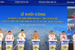 Thủ tướng phát lệnh khởi công dự án đường Vành đai 4 - Vùng Thủ đô và cao tốc Cao Lãnh - An Hữu