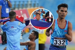 Con trai VĐV khuyết tật vừa khóc vừa cổ vũ cha mình ở Para Games khiến CĐV ‘tan chảy’  