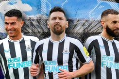 Newcastle thực hiện siêu kế hoạch chuyển nhượng để đá C1, mơ sở hữu Messi, Ronaldo, Benzema