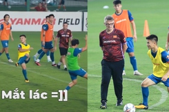 Quang Hải thể hiện tuyệt kỹ chuyền bóng đẳng cấp lừa Quốc Việt và Hải Huy trước mắt HLV Troussier
