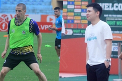 Chủ tịch Hà Nội FC tới sân tập, tận mắt giám sát ngoại binh từng đá Champions League