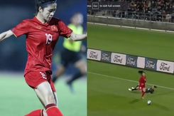 Hoàng Thị Loan lừa bóng như Messi, Thanh Nhã bứt tốc như cơn lốc khiến hậu vệ New Zealand ngã nhào