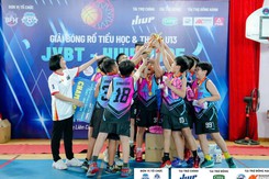 Kết thúc giải bóng rổ học sinh Tiểu học và Trung học cơ sở Hà Nội