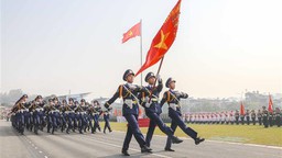 Kỷ niệm 70 năm Chiến thắng Điện Biên Phủ: Lần đầu tiên hợp luyện toàn bộ khối diễu binh, diễu hành