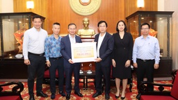 Đoàn Thể thao Việt Nam ủng hộ hơn 116 triệu đồng trước khi dự SEA Games 2025