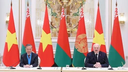Hình ảnh thiết lập quan hệ Đối tác chiến lược Việt Nam – Belarus
