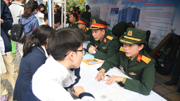Tổng hồ sơ đủ điều kiện dự tuyển vào học viện, trường Quân đội năm 2025 tăng gần 42%