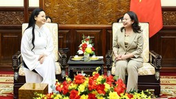 Phó Chủ tịch nước Võ Thị Ánh Xuân tiếp nữ phi hành gia Amanda Nguyễn
