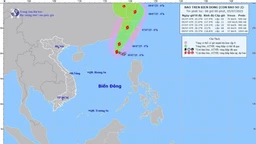 Bão di chuyển theo hướng Bắc Đông Bắc hướng về vùng biển tỉnh Phúc Kiến (Trung Quốc)