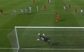 Đình Bắc sút phạt đền bản lĩnh để mở tỷ số cho U23 Việt Nam trước Jordan