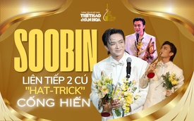 Dư âm Giải Cống hiến lần 20 - 2026: Liên tiếp 2 cú "hat-trick" Cống hiến của SOOBIN