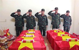 Thêm 8 hài cốt liệt sĩ được tìm thấy tại Mặt trận Vị Xuyên