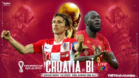 Nhận định bóng đá Croatia vs Bỉ (22h00, 1/12), World Cup 2022