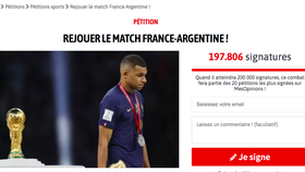 200.000 chữ ký đòi đá lại chung kết World Cup 2022