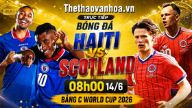 VTV6 VTV3 trực tiếp bóng đá Haiti vs Scotland 08h00 hôm nay, bảng C World Cup 2026