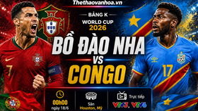 Lịch sử đối đầu Bồ Đào Nha vs Congo (bảng K World Cup 2026): Lần đầu tiên của Ronaldo