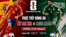 VTV6 VTV3 trực tiếp bóng đá Tây Ban Nha vs Saudi Arabia 23h00 hôm nay, bảng H World Cup 2026