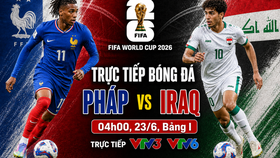 TRỰC TIẾP bóng đá Pháp vs Iraq 04h00 ngày 23/6, bảng I World Cup 2026