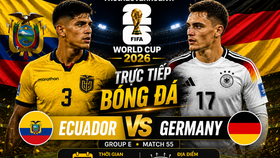 Dự đoán tỉ số trận đấu Ecuador vs Đức (bảng E World Cup 2026): Cách biệt