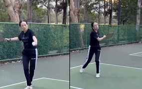 Madam Pang gây sốt khi chơi pickleball sau khi Thái Lan chính thức công nhận môn thể thao này