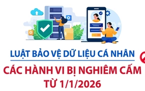Luật Bảo vệ dữ liệu cá nhân: Các hành vi bị nghiêm cấm từ 1/1/2026