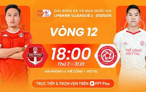 Link xem trực tiếp bóng đá Hải Phòng vs Thể Công Viettel 18h00 hôm nay, V-League vòng 12