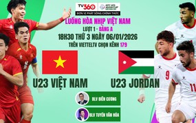 Lịch thi đấu bóng đá hôm nay 6/1: Trực tiếp U23 Việt Nam đấu với U23 Jordan 